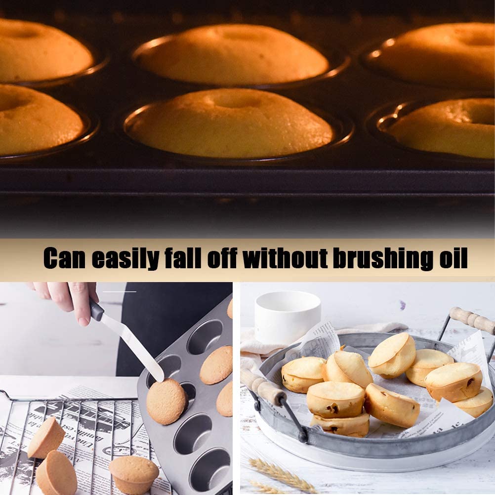 12 Cups Bakvorm Non-stick Cupcake Muffin Bakken Pan Carbon Staal Bakplaat Lade Taart Biscuit Tin Bakware bakken Levert