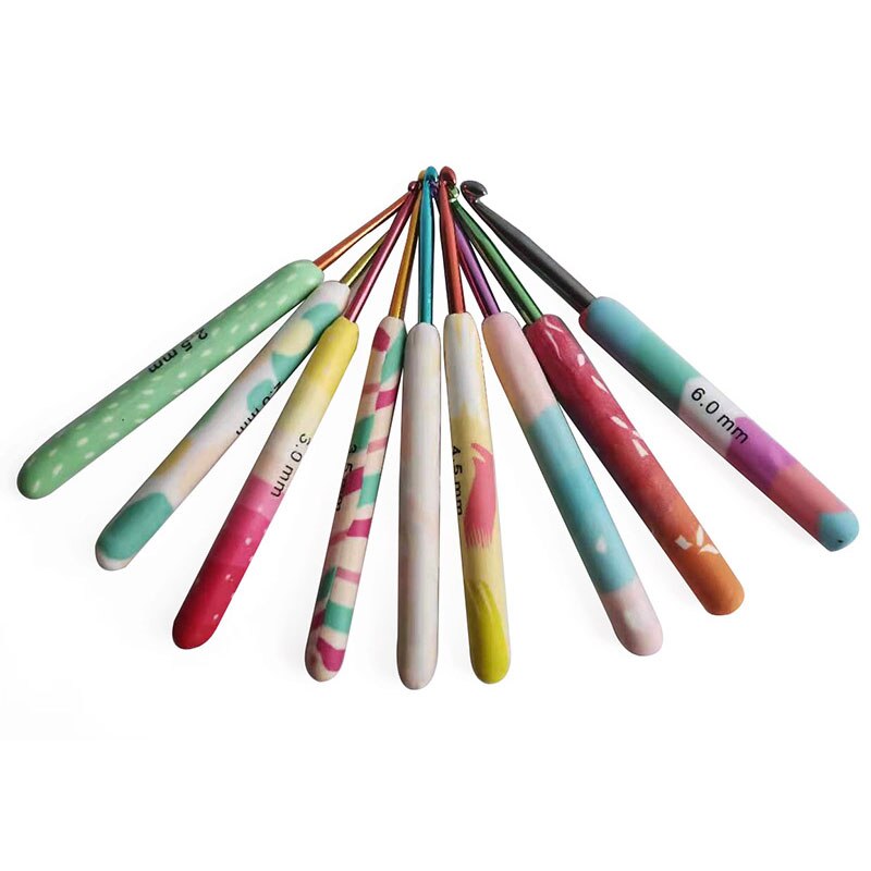 9 Stks/set 2.0-6.0Mm Haaknaalden Set Haak Naald Set Met Case Gehaakte Breien Tools