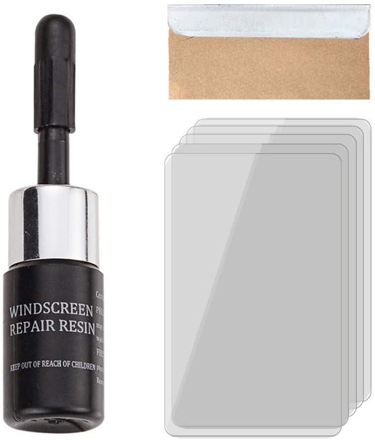 Windshield Repair Kit Car Windshield Repair Resin Kit DIY Auto Glass Crack Restore Tool Car Window Screen Curing Glue: Black