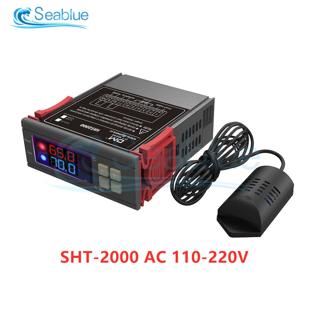 STC-3028 SHT2000 Temperatur Feuchtigkeit Regler Hause Kühlschrank Thermostat Hygrostat Thermometer Hygrometer DC 12V 24V AC 110-220V: SHT2000 AC 110-220V