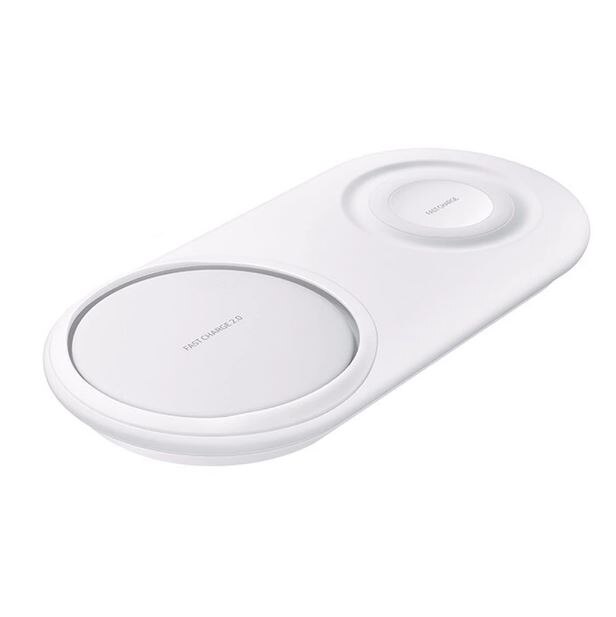 Drahtlose Ladegerät 2 in 1 Schnelle Ladung Telefon Ladegerät für Samsung Galaxis S10/S10 +/Uhr S2/ 3 schnelle Ladegerät Schnell Ladung Typ C: weiß