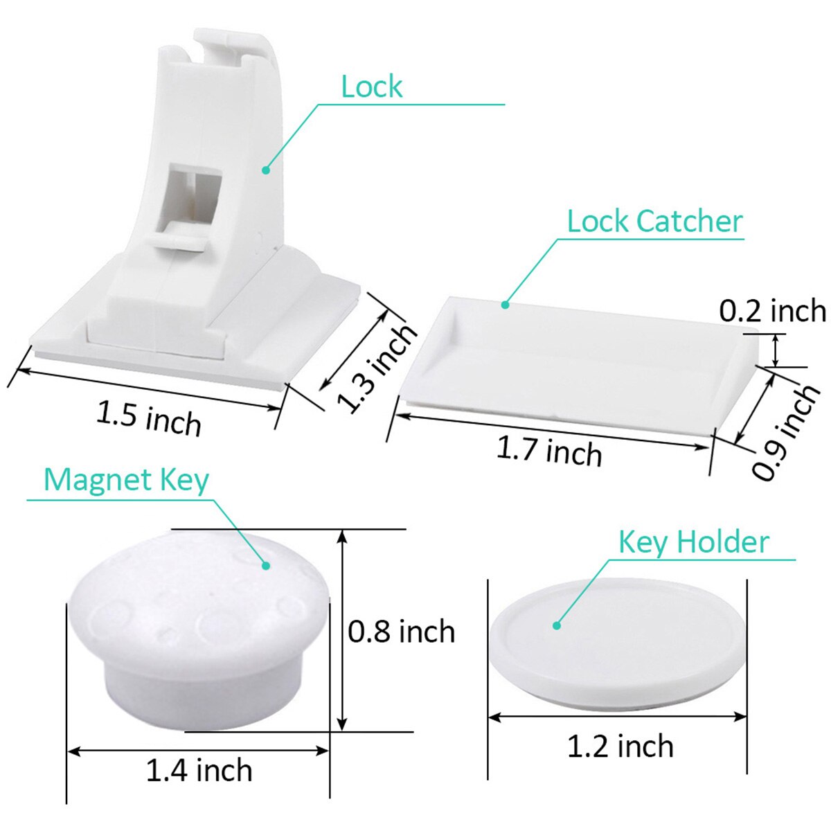 Magnetische Kind Lock 4-12 sloten + 1-3key Baby Veiligheid Baby Beveiligingen Kast Deurslot Kids Lade Locker Beveiliging sloten