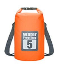 5L 10L 15L 20L Outdoor Waterproof Dry Bag Backpack Sack Storage Trekking Rafting Sports Kayaking Canoe Swimming Bag Travel Kits: Orange 5L