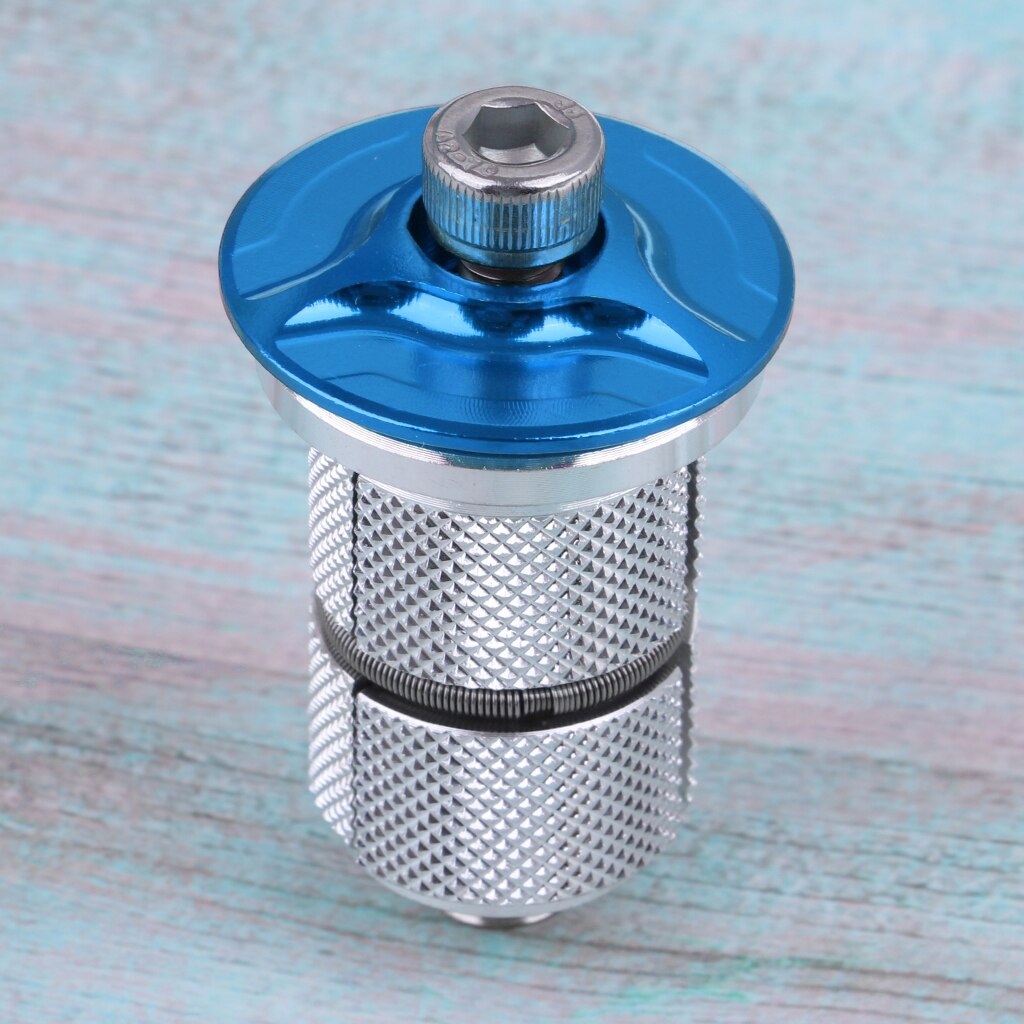 Bike Bicycle Headset Key Expander Compression Plug Star Nut Bolt 1-1/8 inch Bicycle Parts: Blue