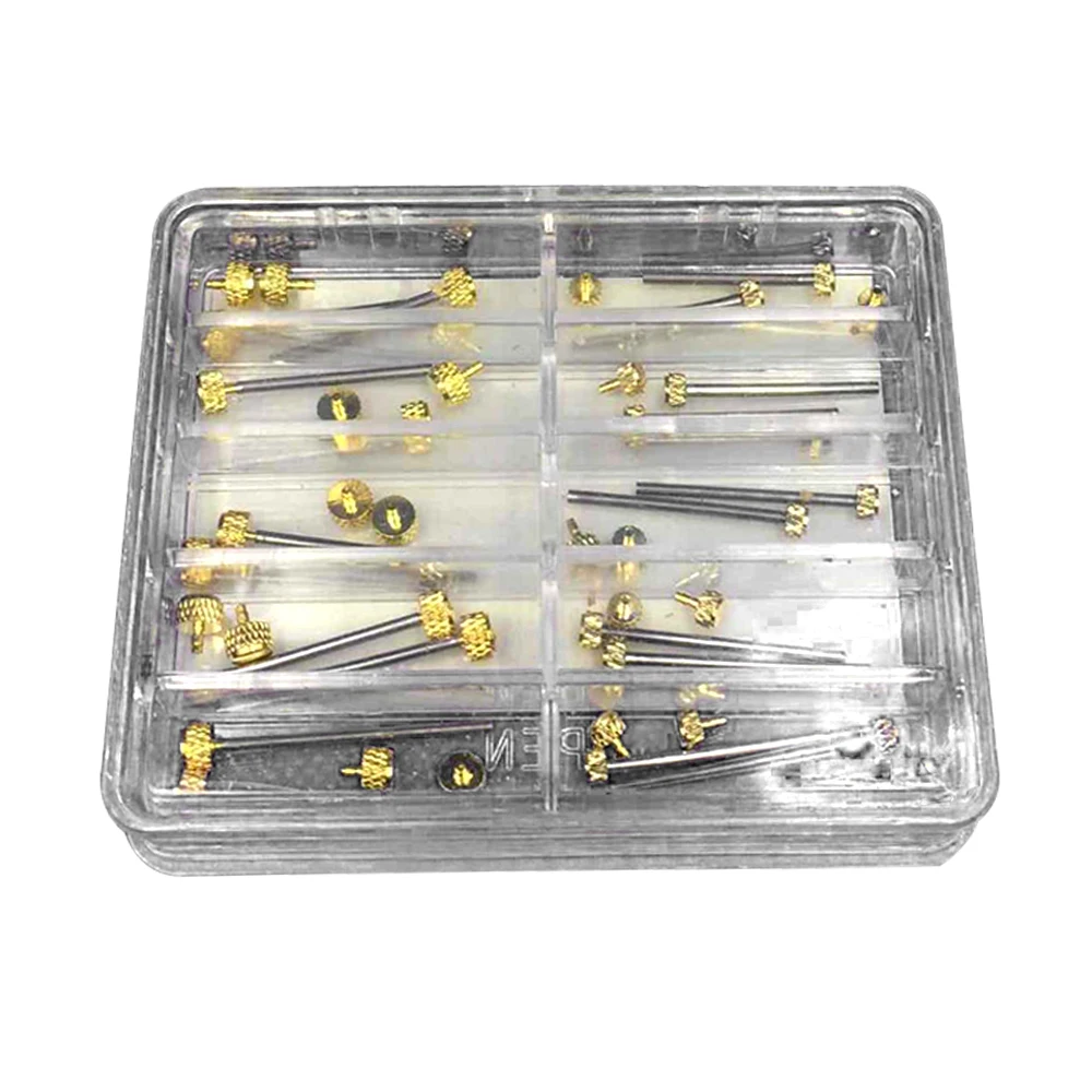 10 Sizes Watch Band Screw Spring Bar Strap Link Pins Repair Tools Watch Parts Lug Screw Steel Spring Bars Watch Accessories: Blue