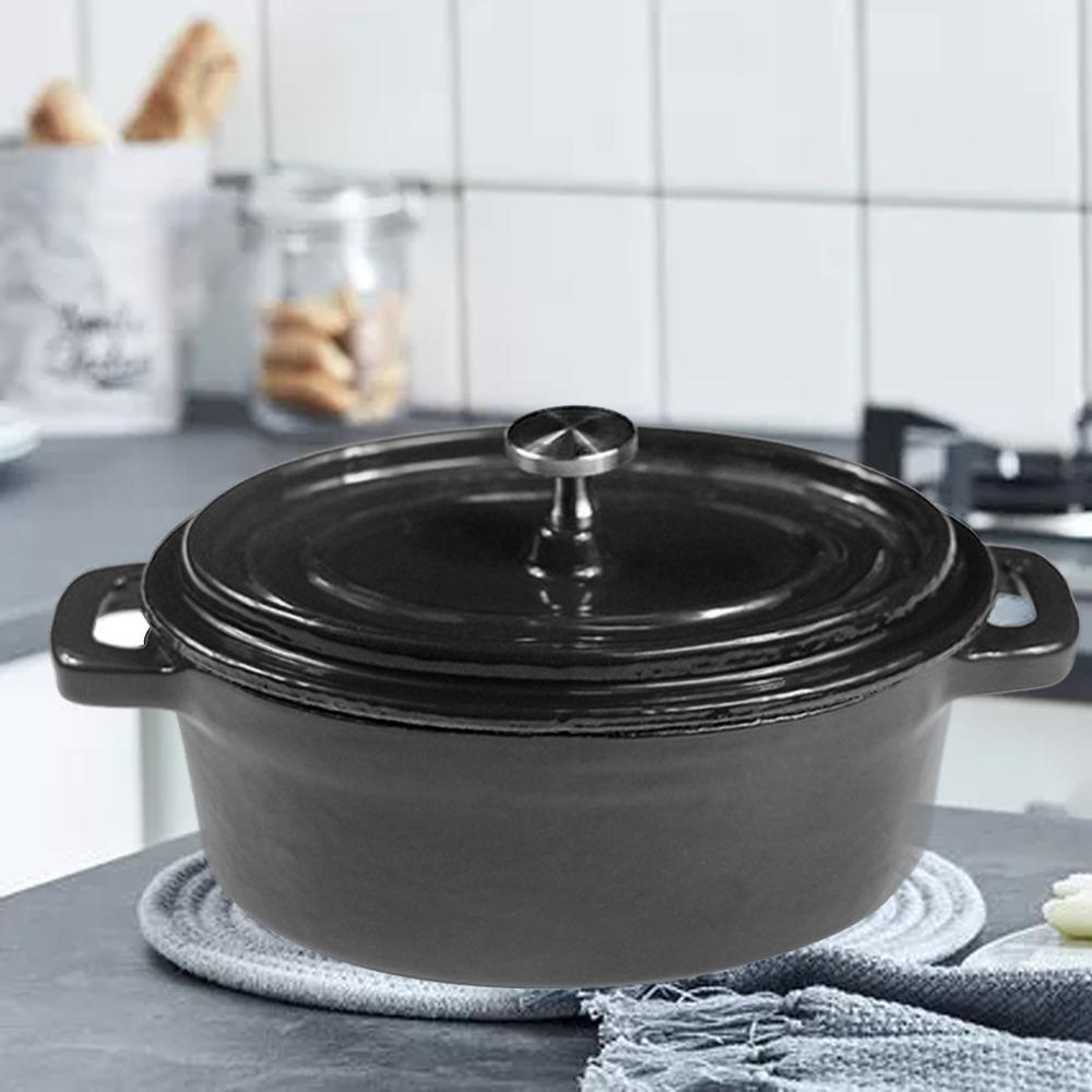 Mini Dutch Ovens Enameled Cast Iron Covered Casserole Anti - Scalding Pot Kitchen Cooking Pot Cookware