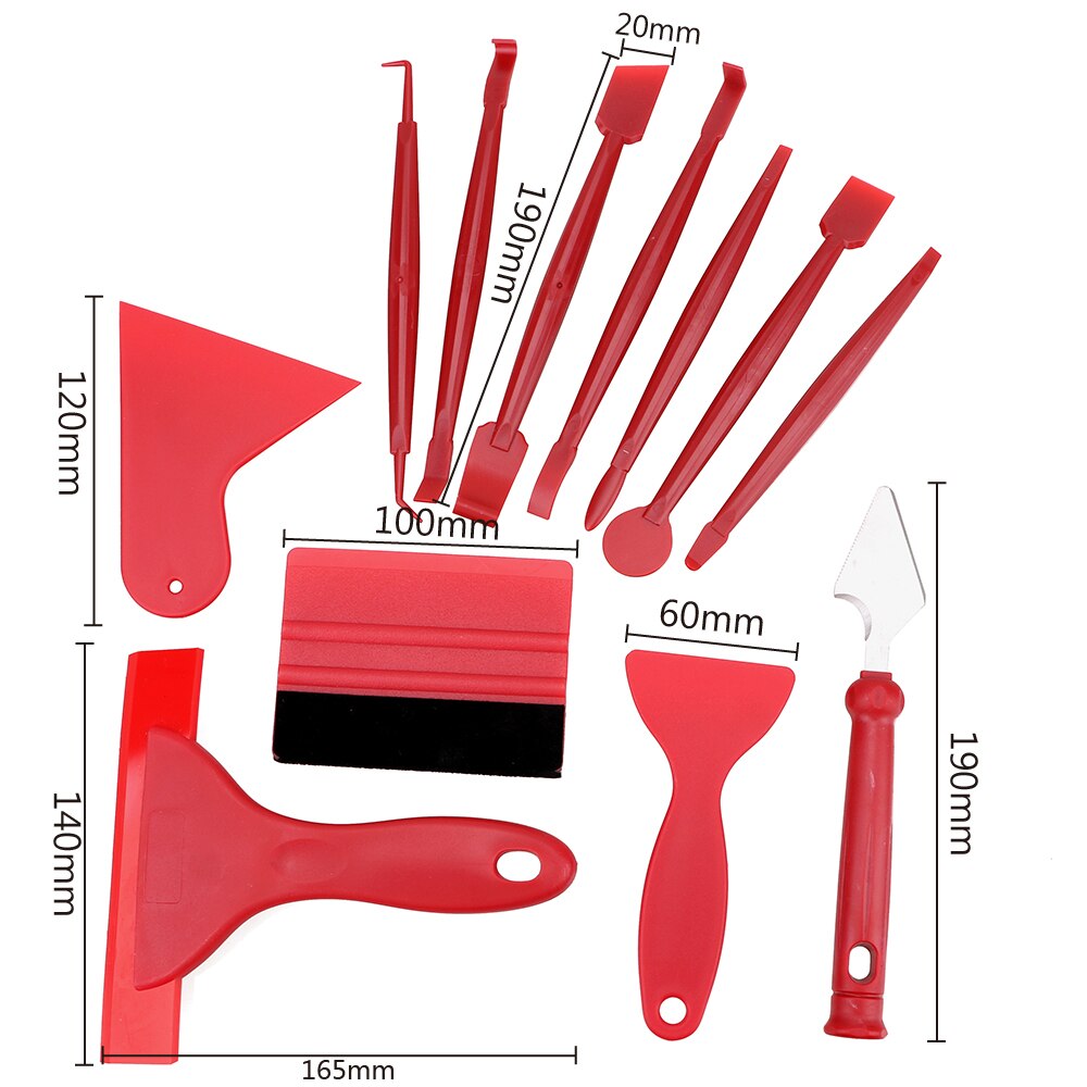 Trim Removal Tools Car Wrap Film Tools Car Removal Kits Window Tint Film Corner Blades Squeegee Scraper Set Repair Tools Kit