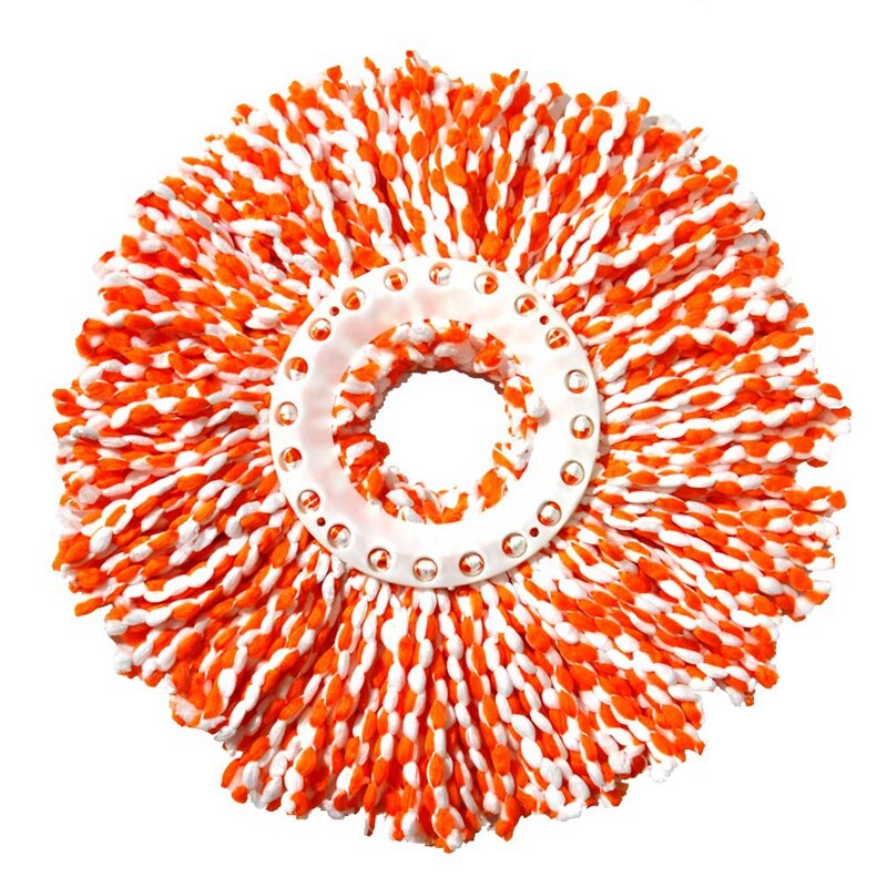 Microfiber Cotton Spin Mop Heads Replacement - 5 Pack Refills Compatible 360 Spinning ic Mops - Round Shape Standard Size Mul