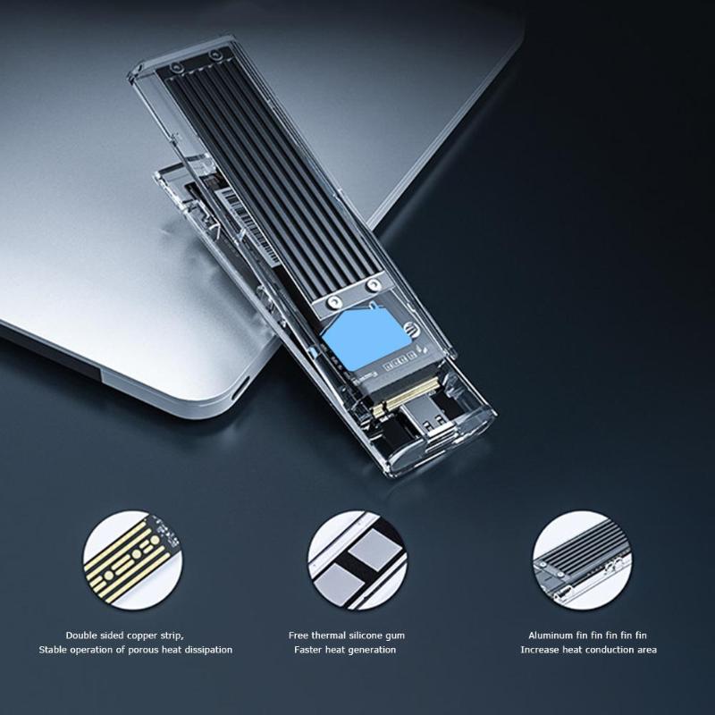 Type-C Gen1 - Boîtier Transparent pour disque dur SATA Hdd, type c, 5