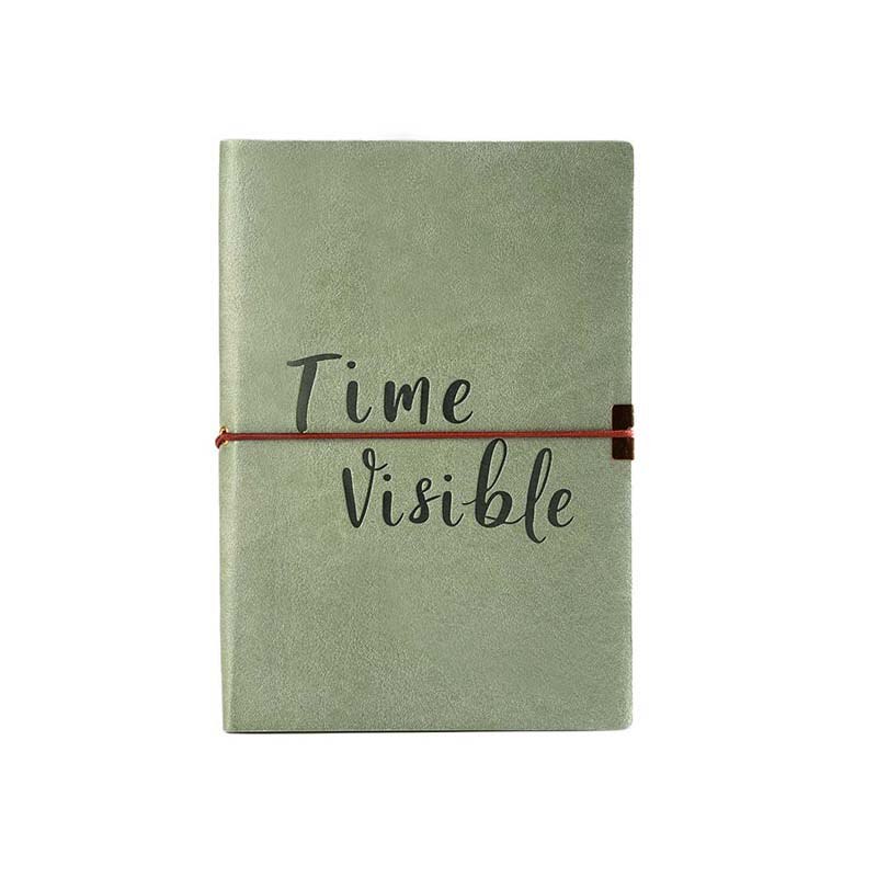 Dot Grid Elastic Band Soft Cover Bullet Notebook Cute Simple Dotted Journal Bujo: Green