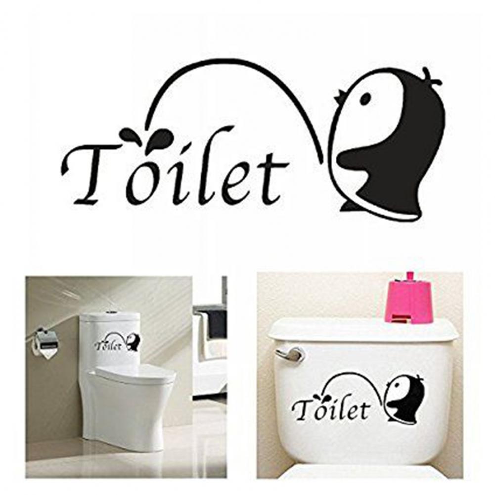Sticker Decal Self-adhesive Toilet Decal Vibrant Color Toilet Mural