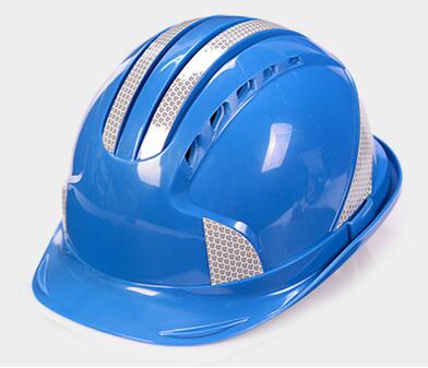 Reflective Strip Safety Helmet Cap Style Vented Hard Hat, 4-Point Ratchet Suspension, Protective Helmet for Construction Worker: G