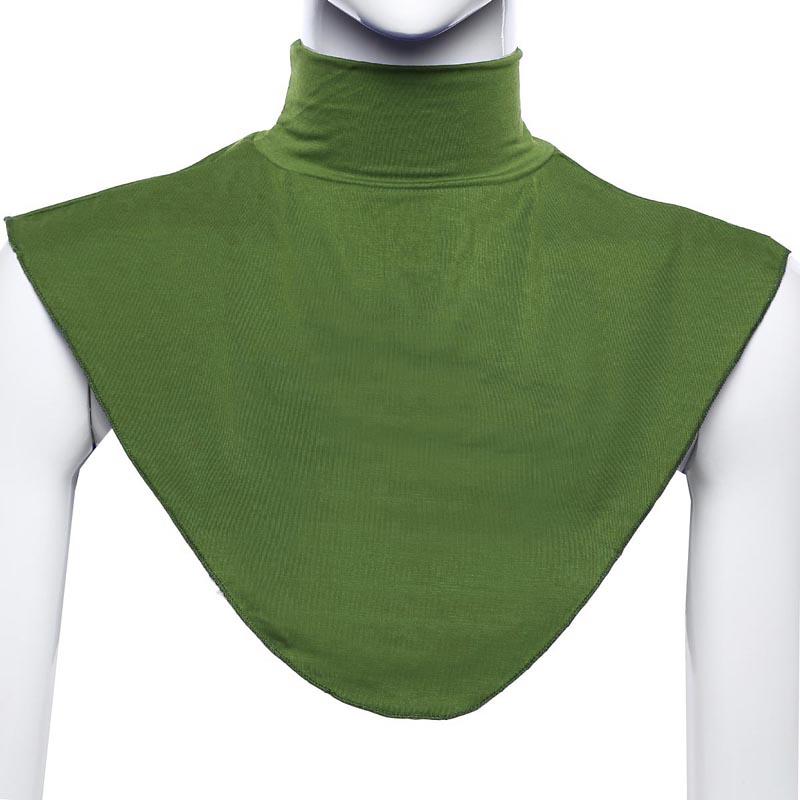 Femmes Modal faux col Hijab Moslem islamique cou couverture boucle écharpe accessoires musulmans col roulé col roulé Wrap vêtements