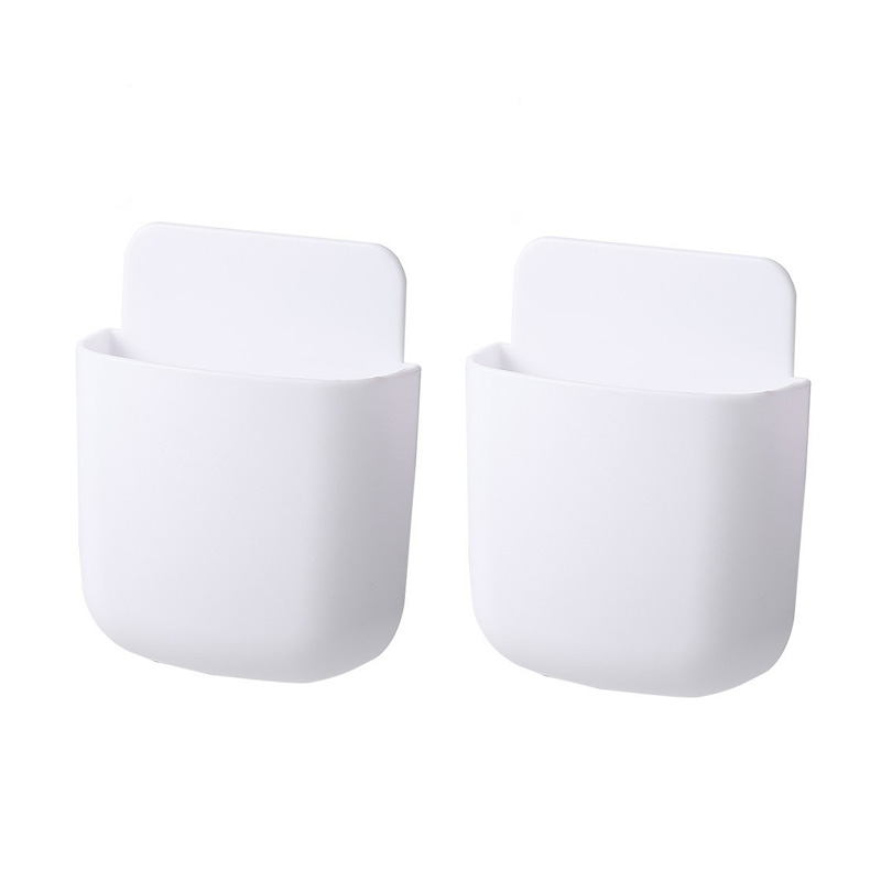 Caja de almacenamiento montada en la pared, soporte para enchufe de teléfono móvil, estante, organizador de almacenamiento con Control remoto, estuche para aire acondicionado y TV: Oro