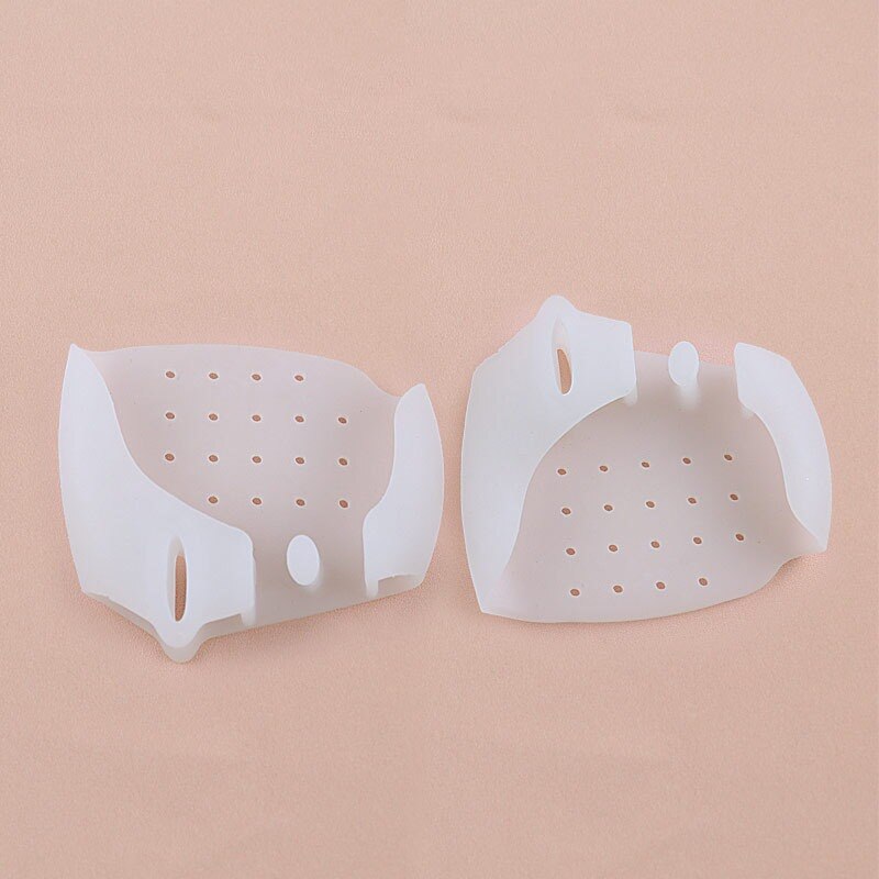 1 Paar Silicone Voet Vinger Teen Separator Voetverzorging Tool Corrector Hallux Valgus Massager Voetverzorging 2 Kleuren: Light Grey