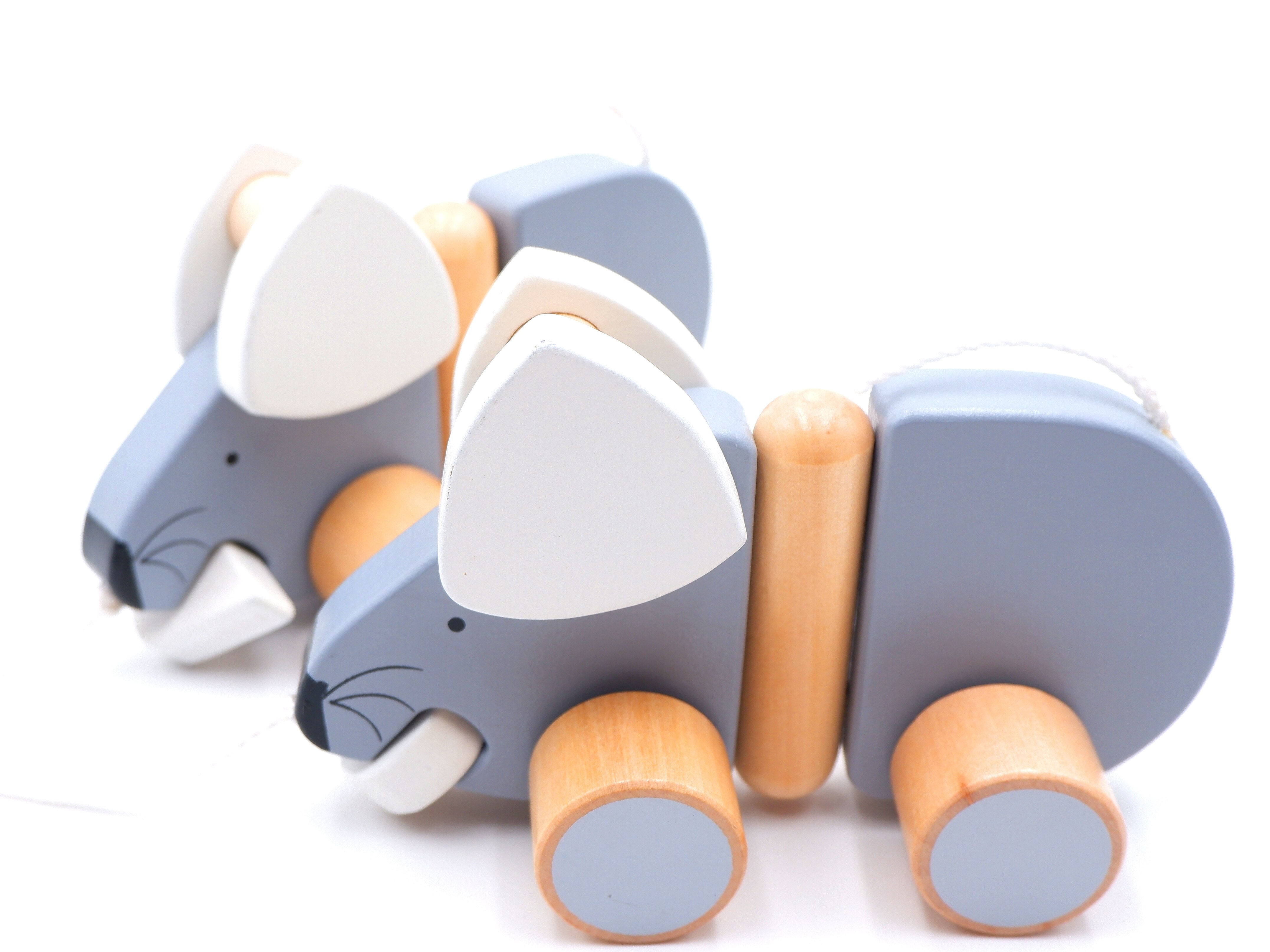 Janod baby pop duw-a-long bunny interactief houten speelgoed spelletjes voor kinderen