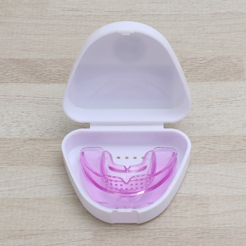 1pc sportbitjes voor volwassenen, beugels, gebitsbeschermers voor orthodontie, boksen, karate, rugby: Paars