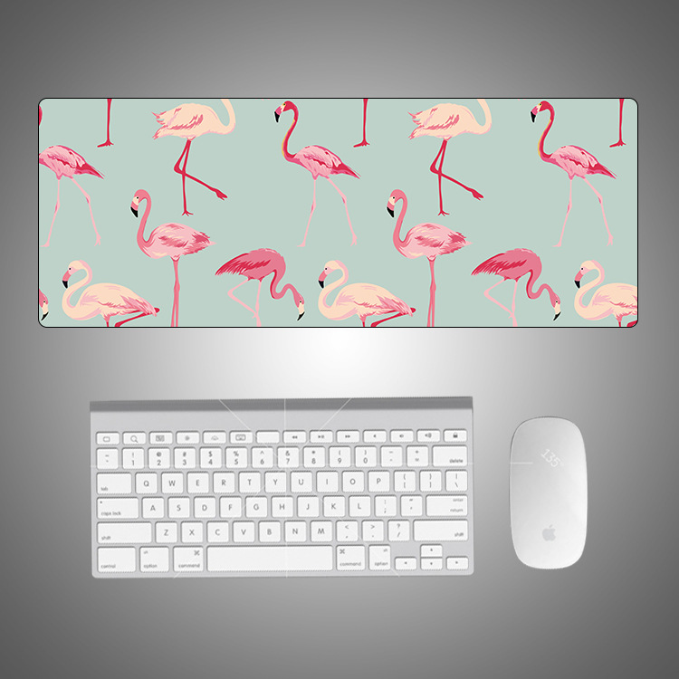 Cartoon Flamingo śliczne podkładka pod mysz Creative INS Tide duży komputer gamingowy klawiatura stół biurowy mata biurko Kawaii dla nastolatków: 5-800X300X2mm