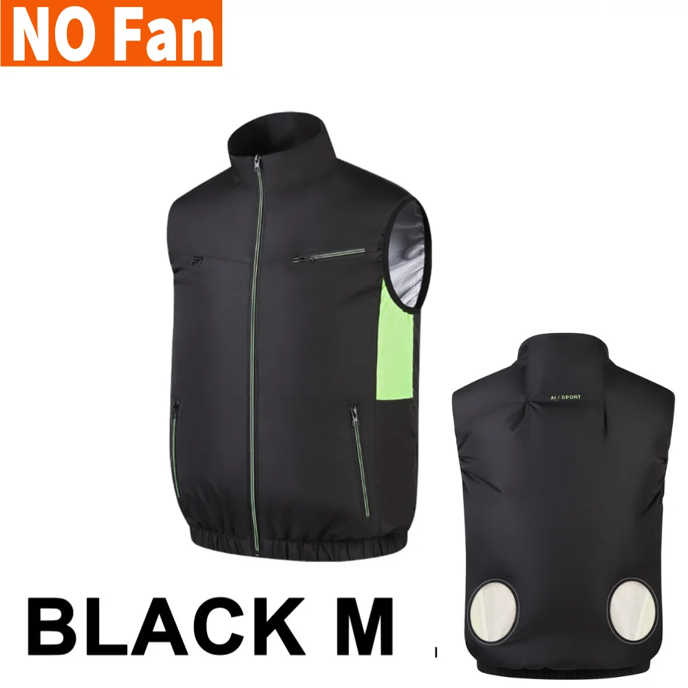 Koelvest Draagbare Koelventilator Vest Hittebestendige Airconditioning Kleding Koeling Voor Werknemers Zomer Kamperen Viskoeling: Beige