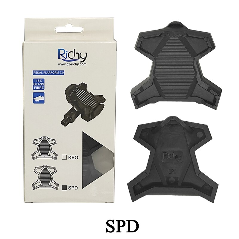 RICHY Upgrade Road Bike Clipless Pedal Platform Adapter Convert For Shimano SPD Look KEO System Bicycle Clip Pedal Adaptor: Upgrade SPD