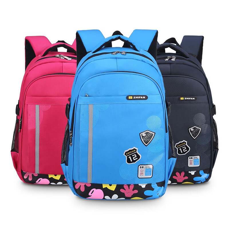 elementary school backpack for boy girl waterproof book bag kids school bag reflective strip student backpack for boys