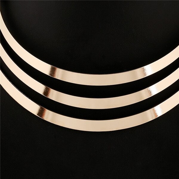 Multilayer Verklaring Kraag Ketting Gold Sliver Ketting Luxe Choker Kraag Ketting Voor Party