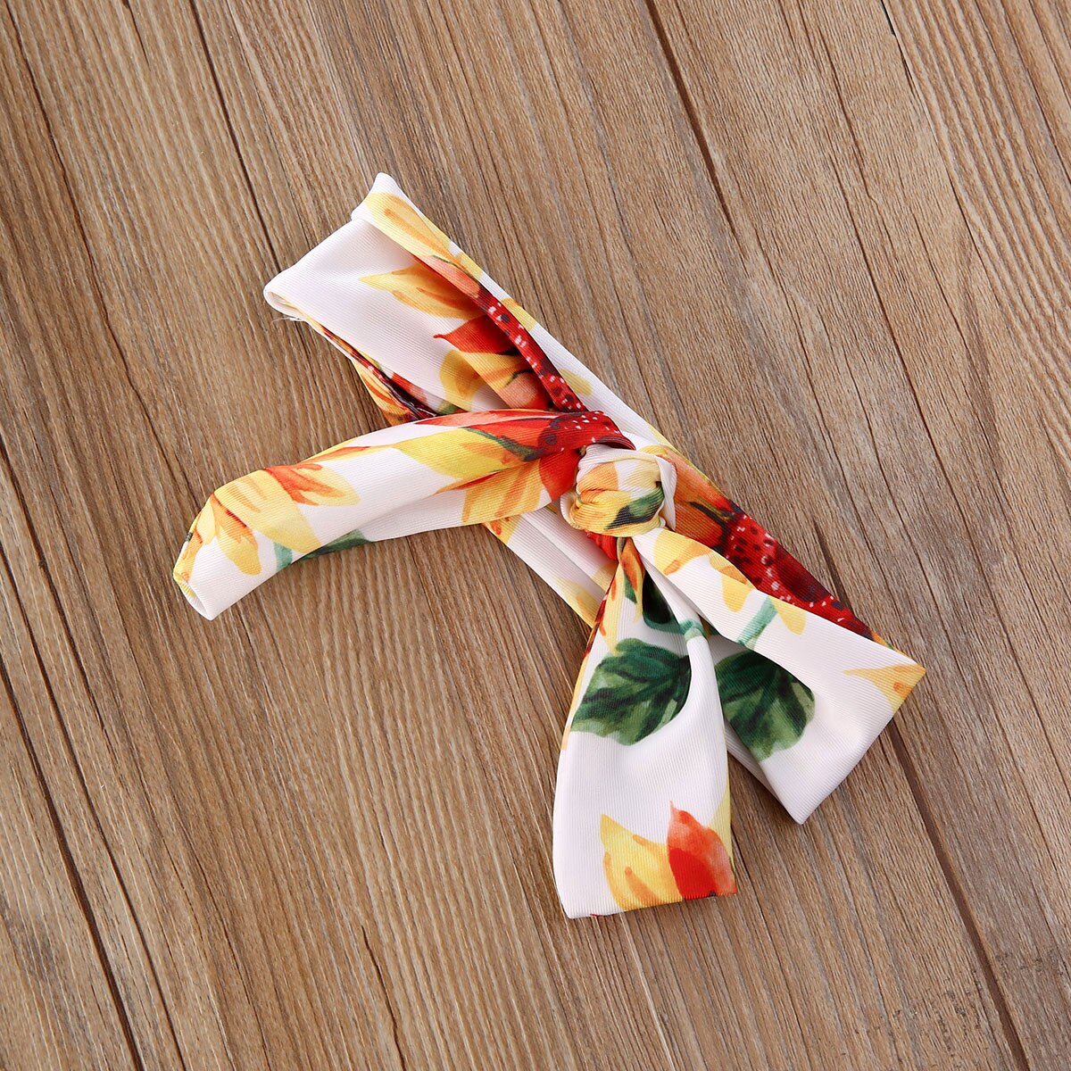 Ensemble de 0-3y maillots de bain pour bébé fille, avec pompons, licou, short, nœud, bandeau, 3 pièces, bikini d'été pour enfants, motif léopard et tournesol