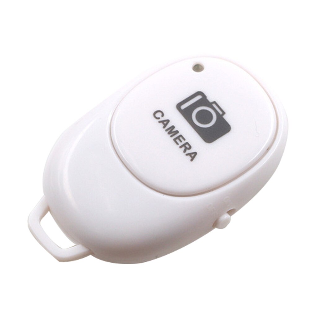 Shutter Release Button For Selfie Accessory Bluetooth Phone Camera Controller Adapter Remote Buttons Application For IOS Andriod: A-White
