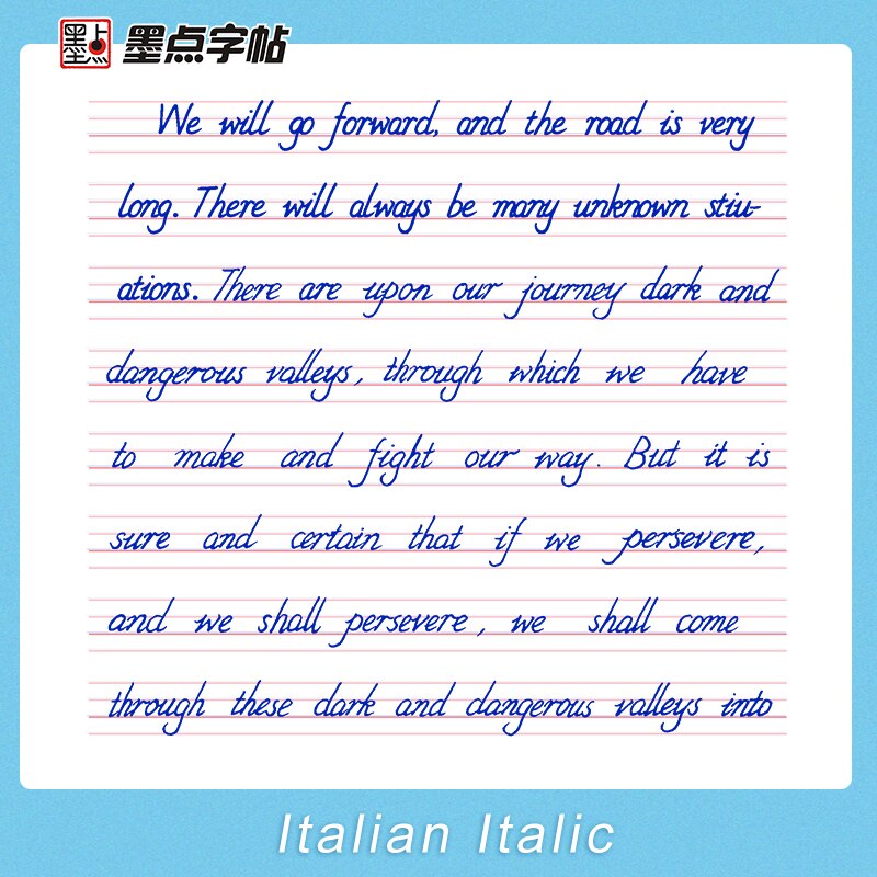 3 Books Beautiful English Writing Copybook for Kids and Student Training Calligraphy Italic Modian