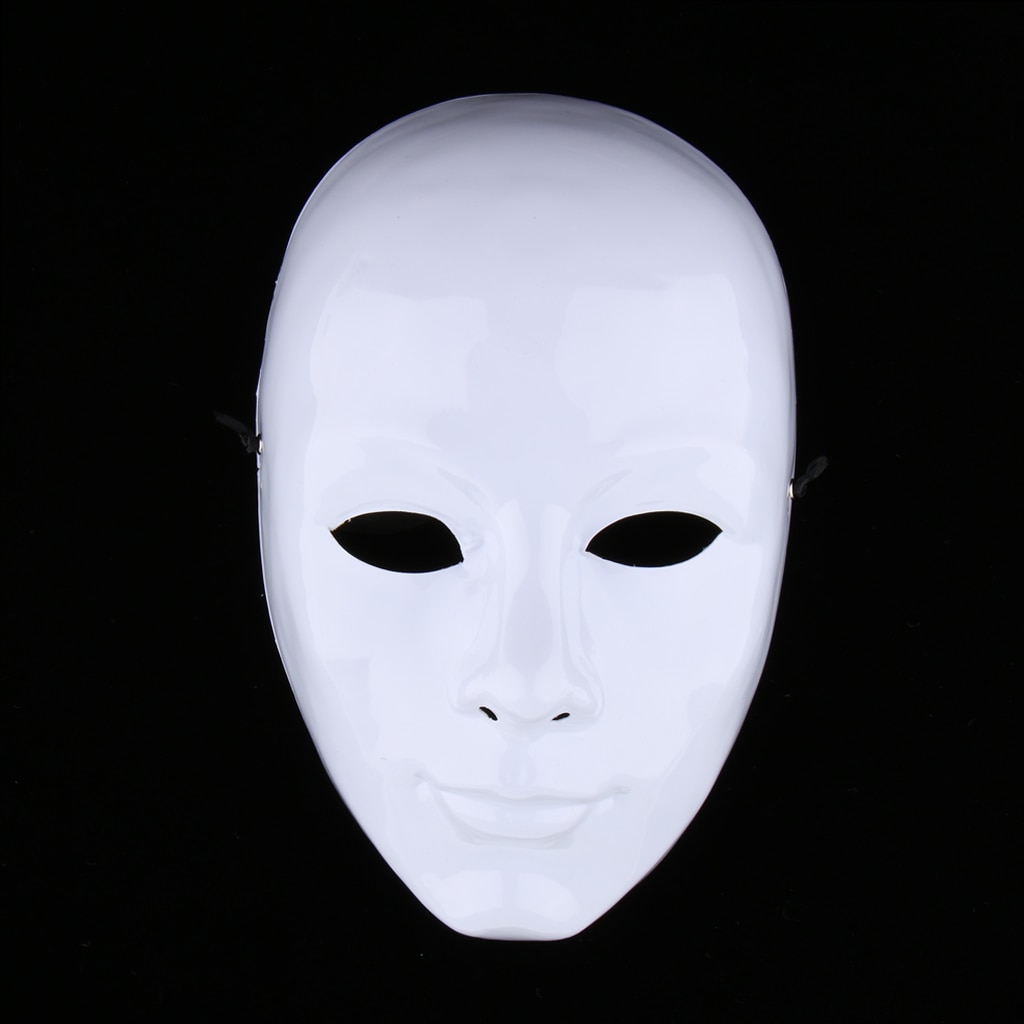 Diy umalet maske hvid blank ansigtsmaske maskerade kostume masker til festdekoration tilbehør