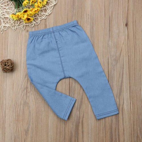 Pantalons en Denim pour bébés garçons et filles, mignons, longs, imprimés d'animaux, bas pour enfants, Leggings