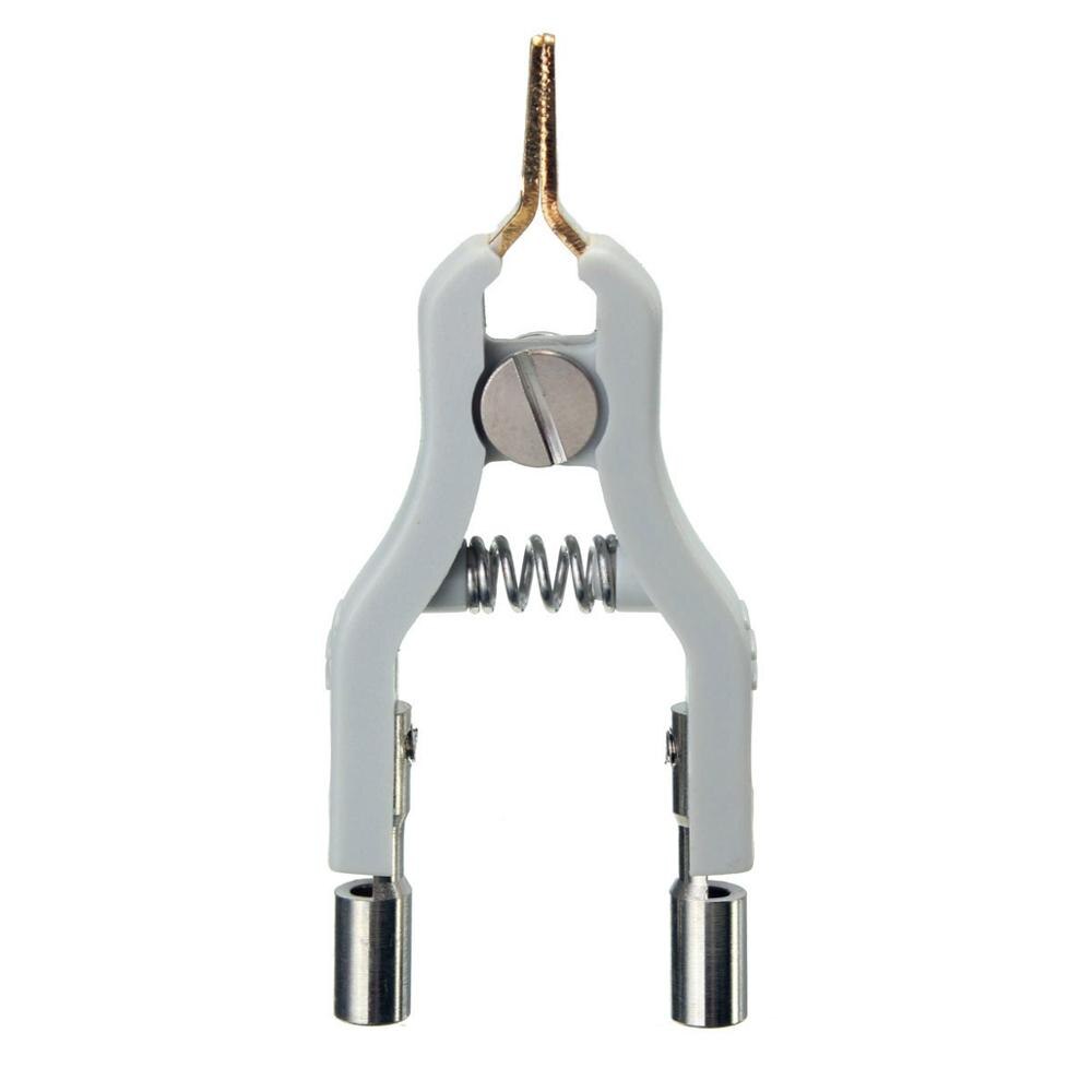 2Pcs Copper LCR Kelvin Test Clip Bridge Test Clip Microresistivity Clip Test Clamp Testing Instrument Accessories