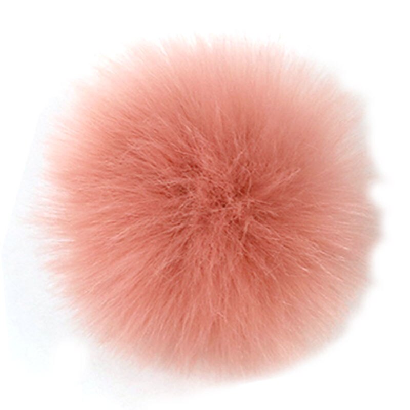 Pompones grandes de piel de zorro Real DIY, 10cm, pompones de piel de mapache, bolas, gorros y Pompón de pelo Natural para bolsos, zapatos, bufandas, accesorios: 9