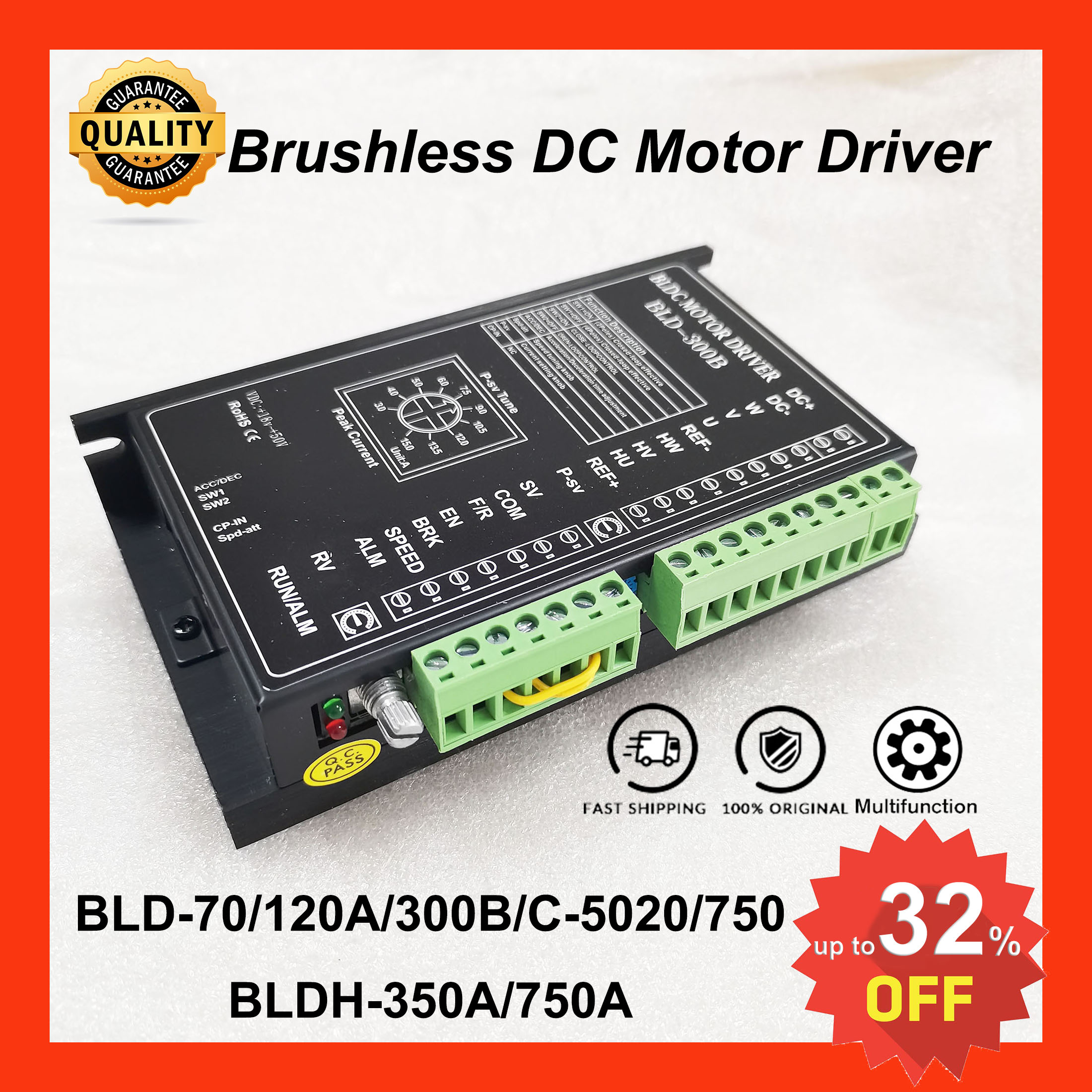 Borstelloze Dc Motor Bldc Driver 12V 24V 36V 48V 310VDC/AC220V BLD-70 BLD-120A BLD-300B BLDC-5020 BLD-750 BLDH-750 BLDH-350