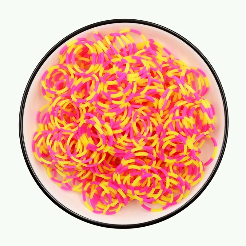 600pcs Elastic Rubber Loom Bands DIY Handmake Craft Rubber Band Bracelets for Children Women Wrist Jewelry Making Supplies: GRAY