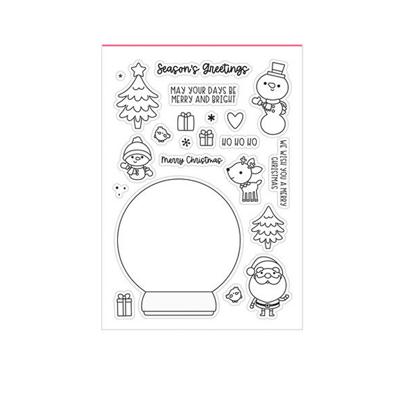 Weihnachts Stempel & Stanzformen Set - Silikon Stempel Für Kartenbasteln Mit Schneemann & Rentier