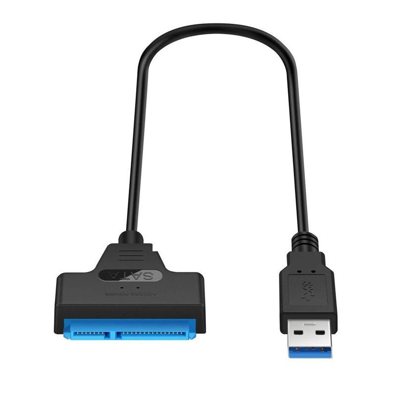 Usb 3.0 sata 3 kabel sata til usb adapter op  to 6 gbps understøttelse 2.5 tommer ekstern ssd hdd harddisk 22 pin sata iii kabel
