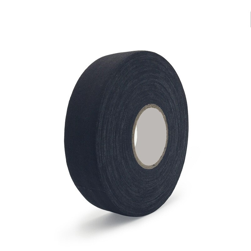 Nastro antiscivolo resistente all'usura ad alta viscosità del nastro del bastone di Hockey di 2.5cm * 20m nastro del cotone del poliestere dell'hockey della palla di Golf di Badminton: Black