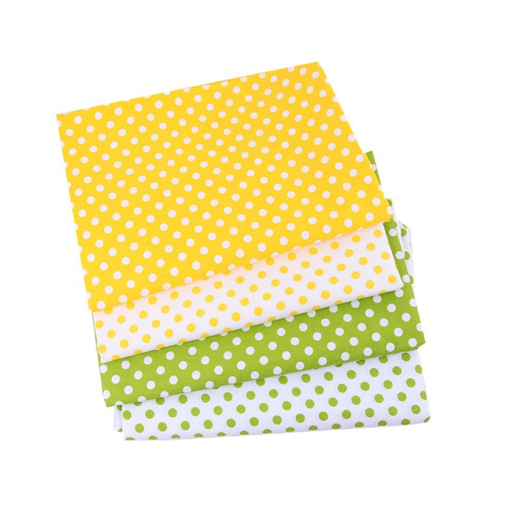 Handmade DIY Manual Circle Dot Pattern Cloth 8pcs DIY Cotton Fabrics Patchwork Group Plain Square Cotton Cloth 50*40cm