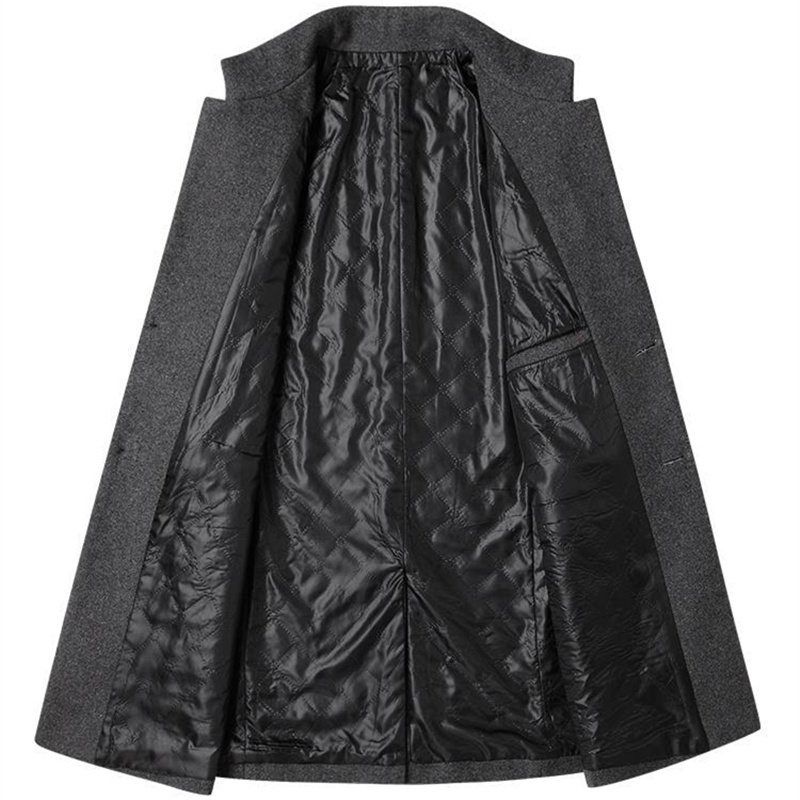 Bolubao märke herr ullblandningar kappor herr enfärgade ullblandningar kappa vinter slim fit ulljacka herrkläder