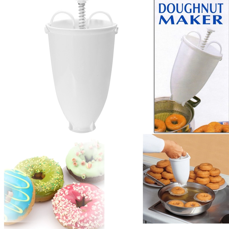 Plástico de peso ligero dispensador de donuts de freír profundo molde de Donut fácil portátil árabe Waffle Donut Gadget
