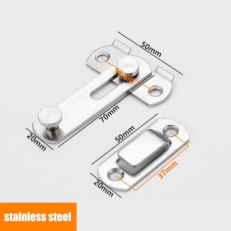 Stainless steel bronze right angle bend lock easy to assemble bolt stainless steel door buckle cabinet stainless steel lock: Option 3