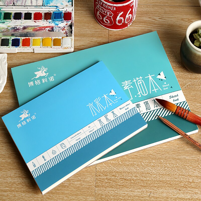 Bgln watercolor / sketchbook A5/A4/A3 hand-painted adult beginner watercolor paint sketch paper art supplies