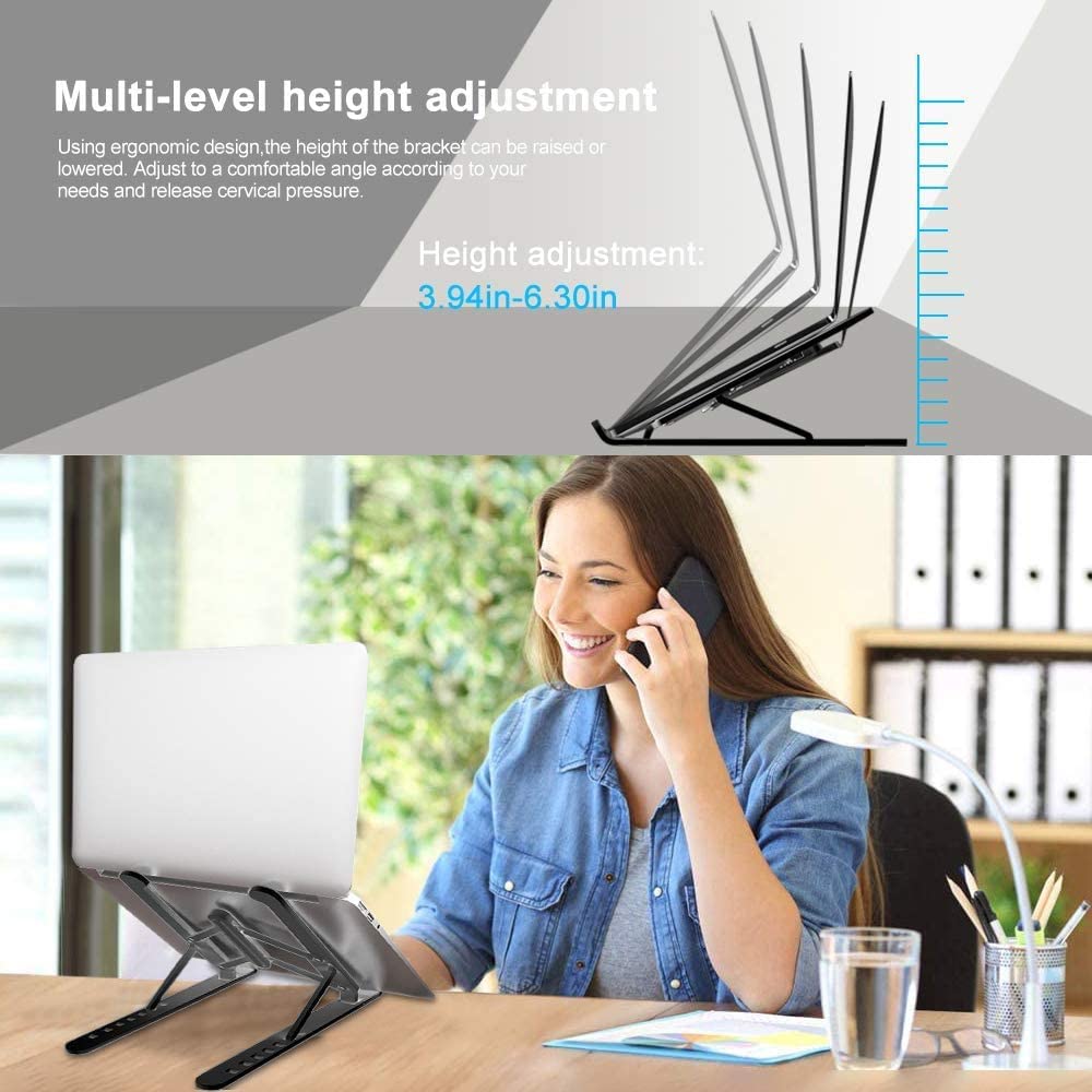 Foldable Portable Laptop Stand Support Base Notebook Stand For Macbook Pro Lapdesk PC Computer Laptop Holder Cooling Pad Riser