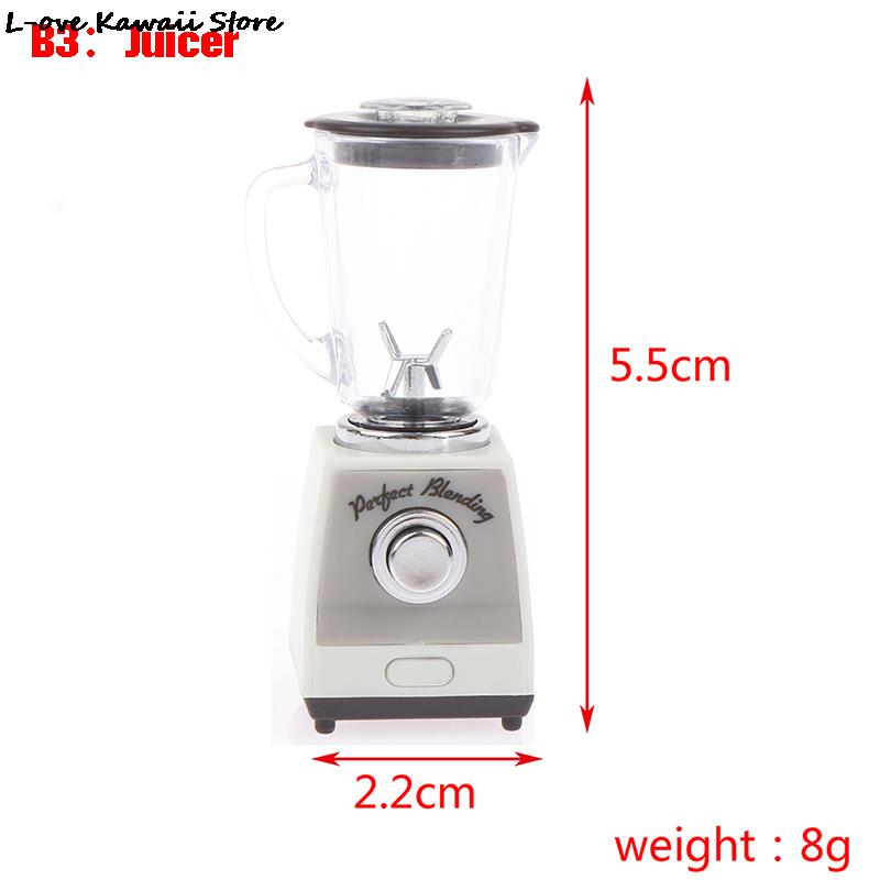 Juego de muebles para casa de muñecas en miniatura, Mini Kit de juguete, accesorios, TV, cocina, nevera para el hogar, juego de simulación para niños, estatuilla Diy: Transparente