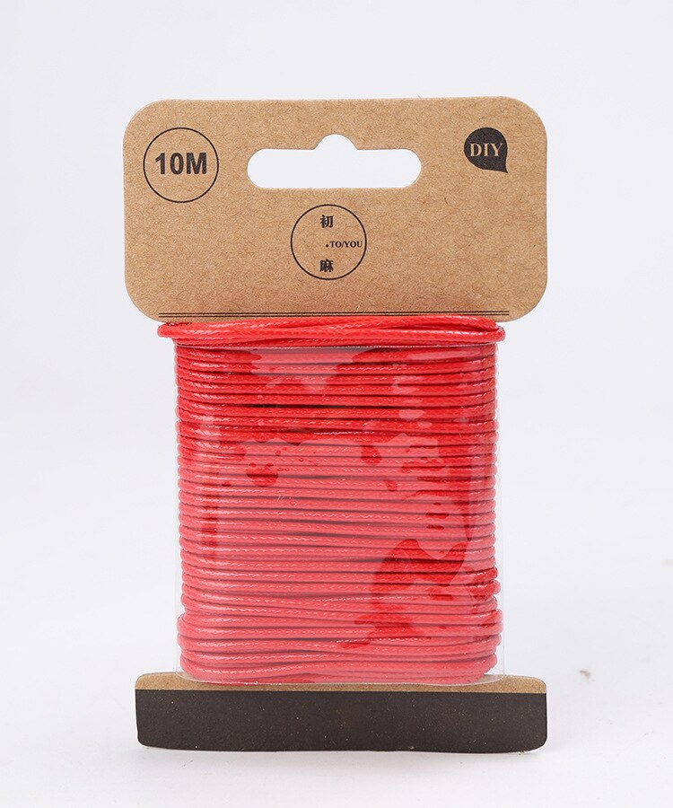 10m 1,5mm encerado hilo de poliéster cable Multi-Color Lino cadena cordón macramé cable del hilo de rosca para pulseras llaveros de hacer: 1