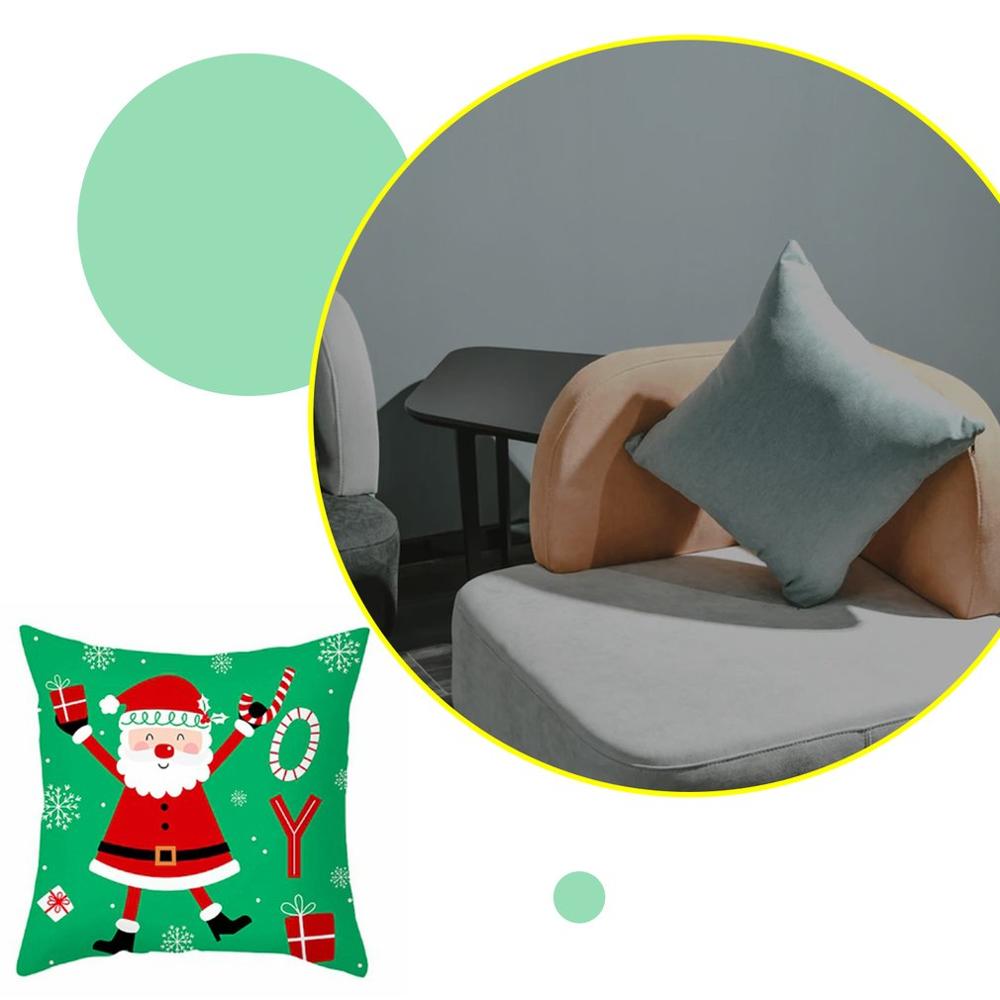 45x45 fronha almofada natal santa algodão geométrico fronha decoração fronhas capa de almofada sofá decoração da sua casa
