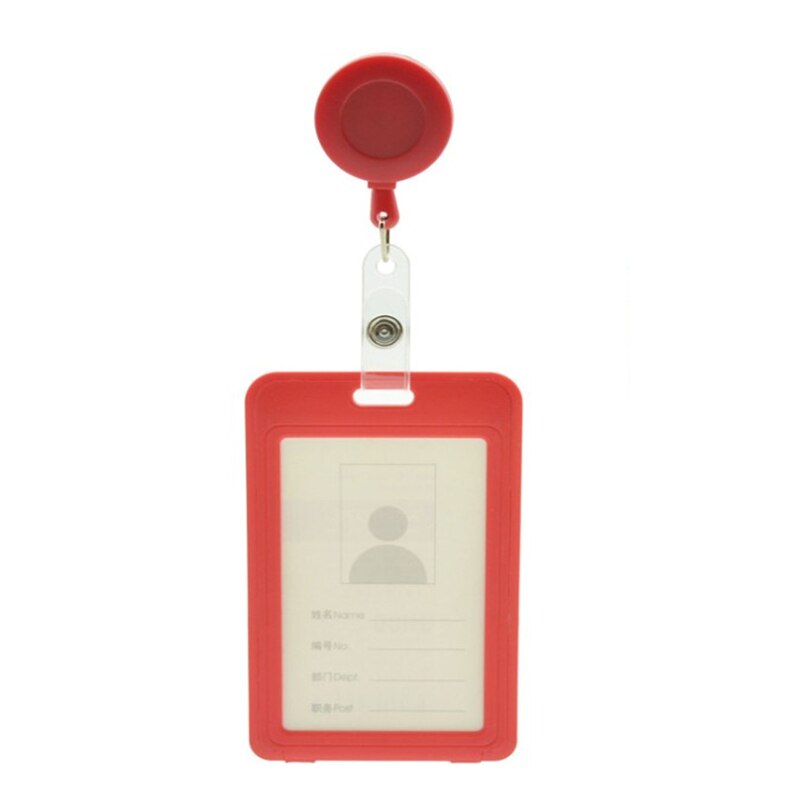 ID Abzeichen Halter Name Tag Mitarbeiter Visitenkarte Student karte abdeckung pass halter id karte halter Schule Büro Liefert: red vertical