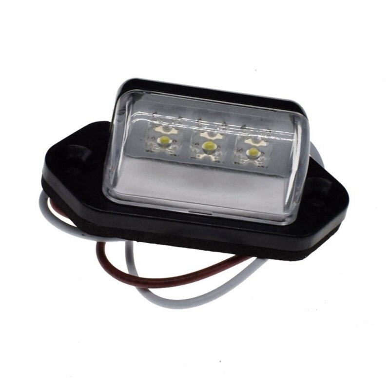 Luz led para matrícula de coche, luz lateral para señal, luz trasera, ahorro de energía, luz de borde de brillo para remolque, camión, coche, pies, manos