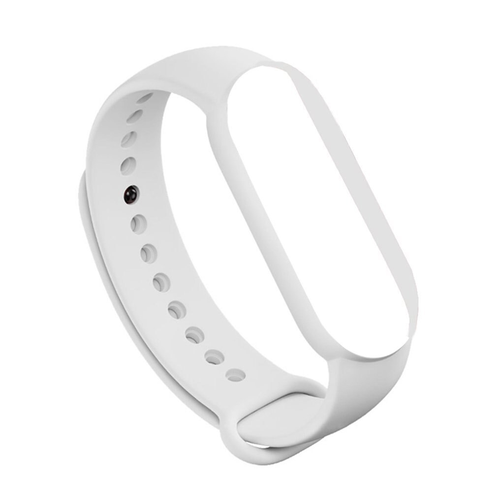 Adatto Per Mi Band 5 Wristband di Ricambio Cinghia Del Wristband Del Braccialetto Della Cinghia di Fitness Tracker Wristband: WHITE